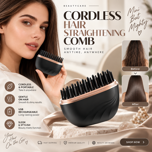 Cordless Hair Straightening Comb